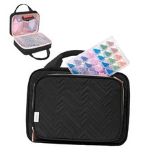 Diamond Painting Storage Containers, 60 Slots Bead Storage Black-2 60 Jars 