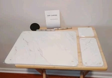 Diatomite Countertop Dish Mat/White Marble Color