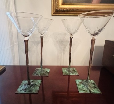 Boda Horak Stemware/ Anthologie Quartett - Set of 4 - 1998 Rare Find -