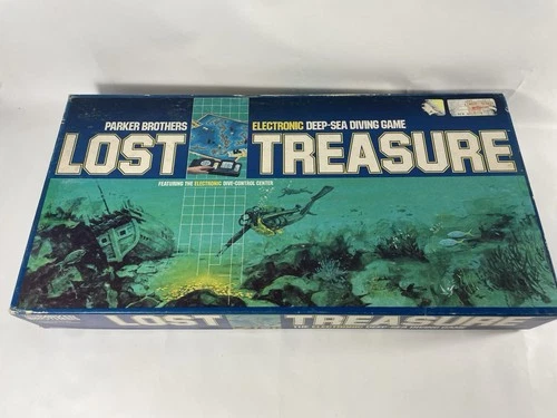 Vintage 1982 Parker Brothers Lost Treasure Game Deep Sea Diving Complete works
