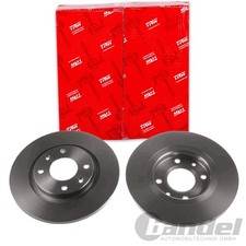 2X TRW BREMSSCHEIBEN 266mm VOLL VORNE PASSEND FÜR CITROËN BERLINGO C-ELYSEE C2