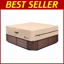 Brown Hot Tub Cover with Air Vents - 95"x83"x20"