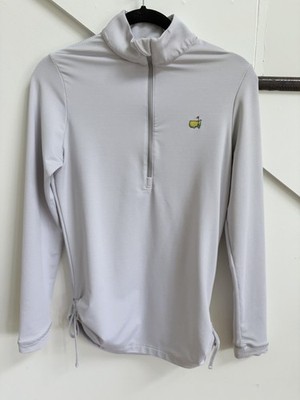 Magnolia Lane Masters Women s 1/4 Zip Pullover Sz Small Cinched Ties