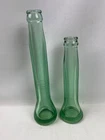 Pair of Coca Cola Quality Control Premix Syrup Test Bottles Vintage Mid Century