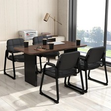 Guest Chair Ergonomic Reception Armchair 4Seater Conference Meeting Room Seat