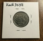 1977 Cayman Islands 10 Cents Low MINTAGE Year Mint Condition With Holder — photo 2