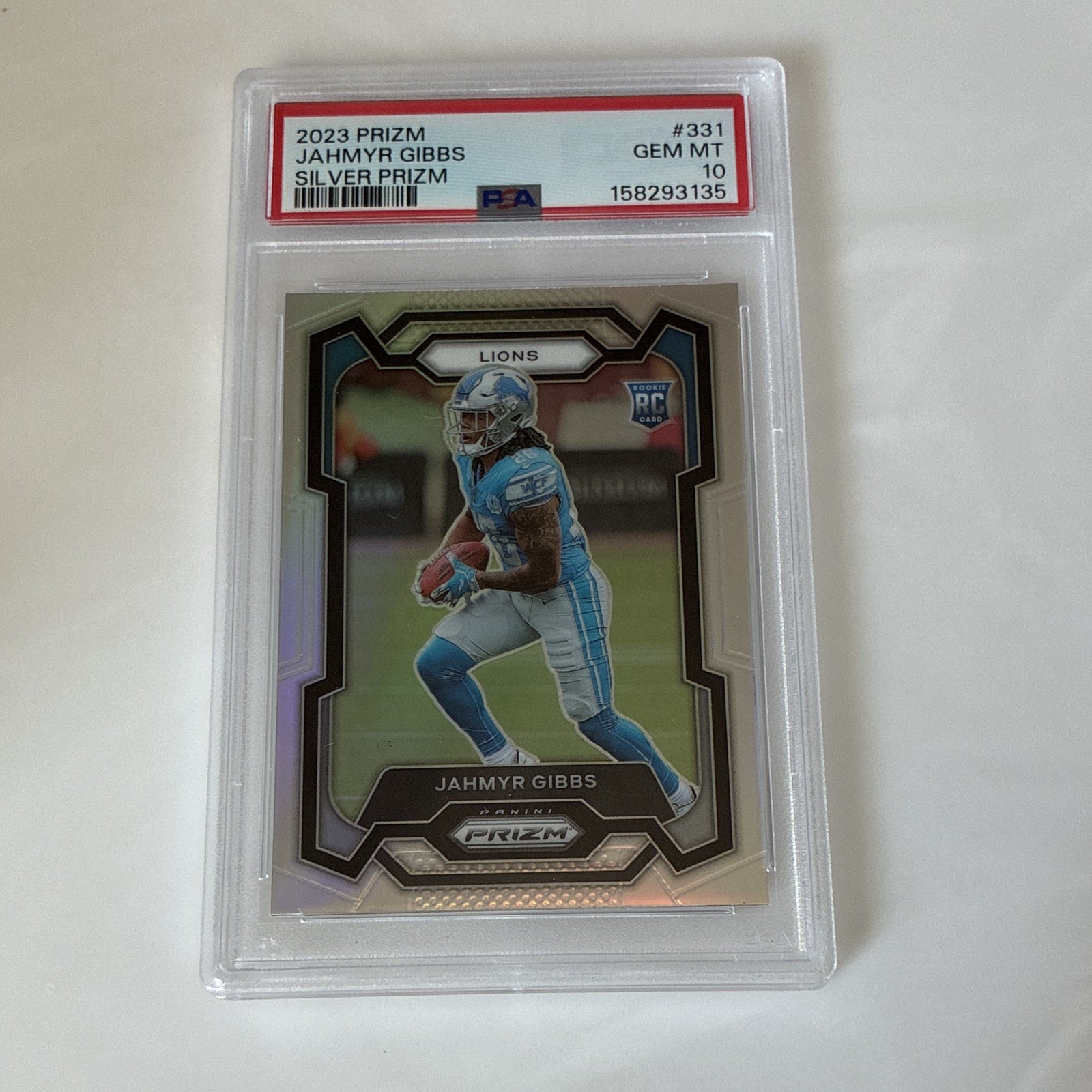 Jahmyr Gibbs Panini Prizm #331 Silver