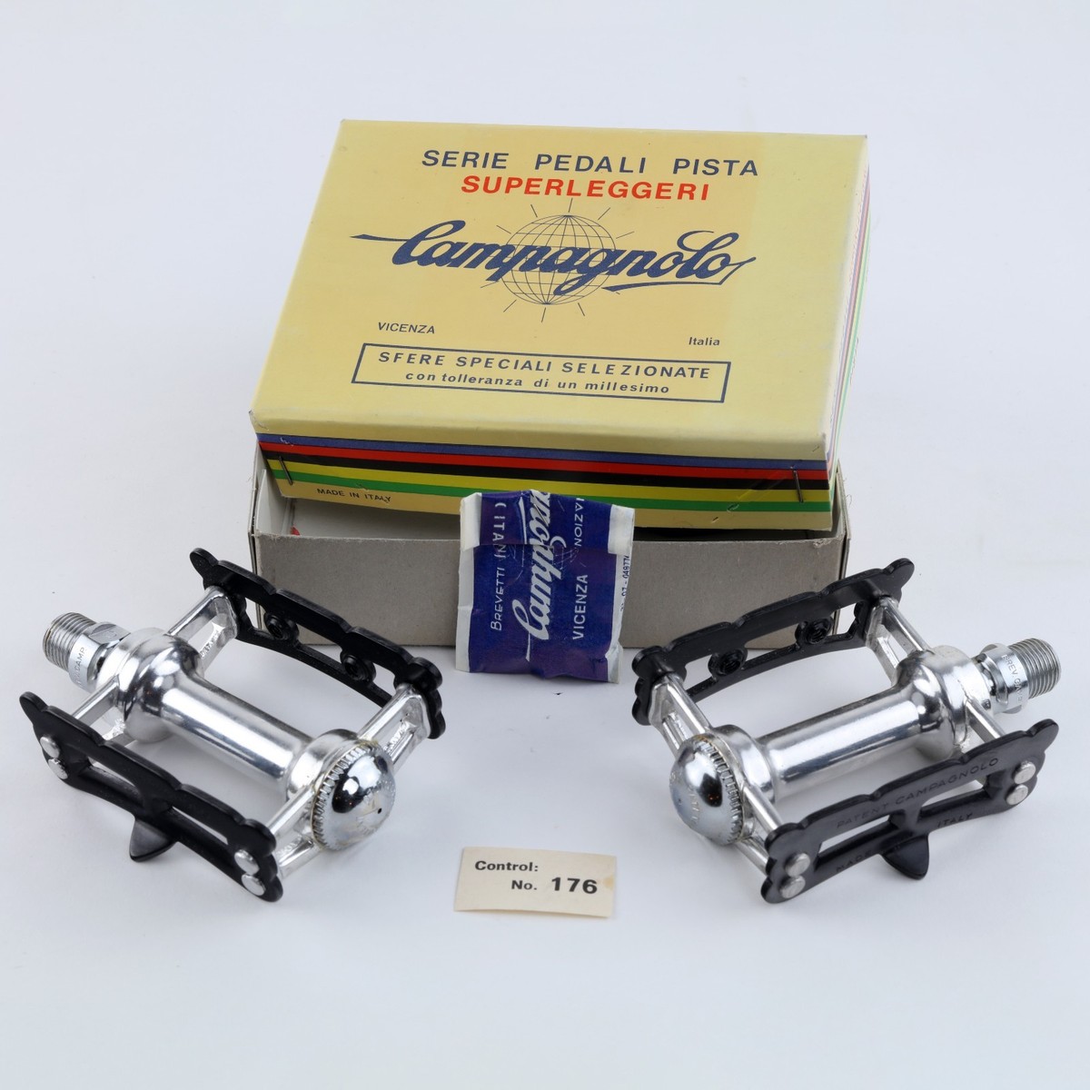 パーツ 1959 CAMPAGNOLO RECORD Road Pedals Campagnolo Record Strada Superleggeri Vintage Road Pedals