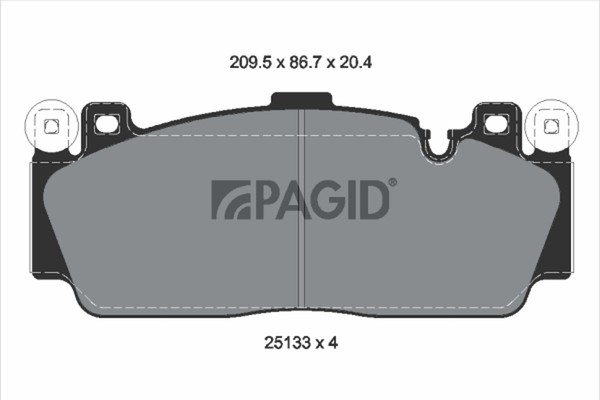 Bremsbelagsatz Scheibenbremse Pagid T3140N FüR BMW 6Er F06 F13 2Er F22 F87 F12-image