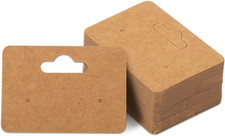 300Pcs Earring Cards, 2X1.4 Inch Earring Display Holder Cards Kraft Paper Earrin