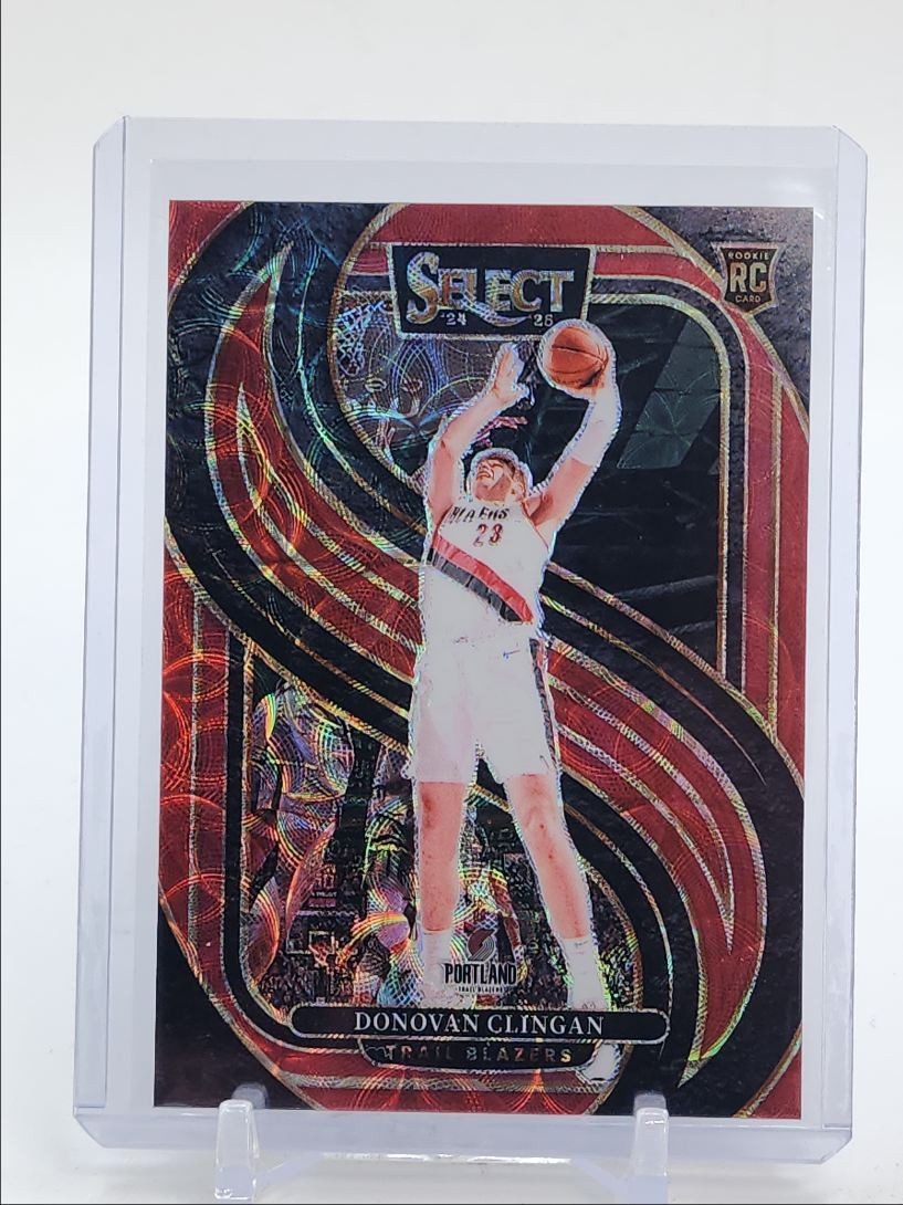 DONOVAN CLINGAN 2024-25 SELECT PREMIER ROOKIE RED SCOPE PRIZM RC /249 Q5118