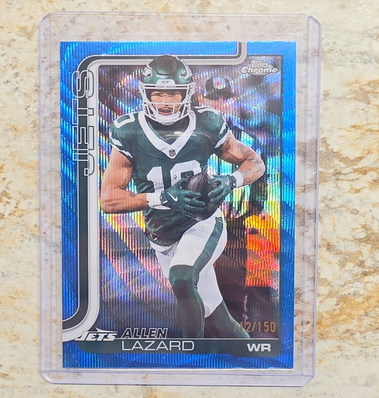 Topps Chrome 2025 Allen Lazard New York Jets #236 Serial Numbered /150