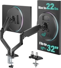 WALI Dual Monitor Stand for 13-32 inch Computer Screens, Dual Monitor Arms for 2