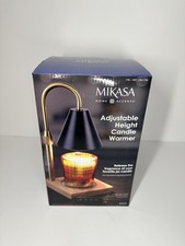 BRAND NEW Mikasa, Plug-In Candle Lamp Warmer Metal Stand Black Shade
