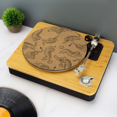 Tiger Plattenspieler Rutschmatte TurnTable DJ Rutschmatte UV bedruckt