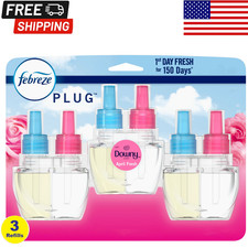 Febreze PLUG Air Freshener Refills 0.87 oz   Downy April Fresh Odor-Fighting Oil