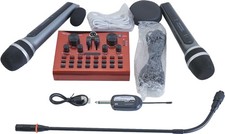 VocoPro Digital Karaoke Mixer/USB Interface w/ Dual Wireless Microphones DAMAGED