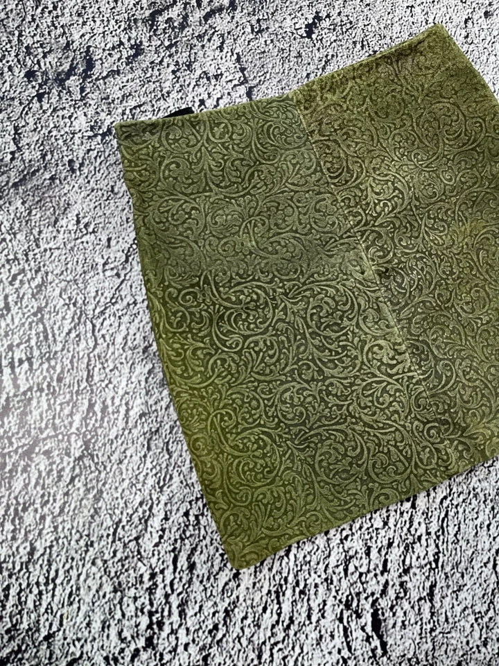 Vintage GianFranco Ferre Jeans Leather Floral Mini Skirt  size 38 - Image 2 of 4