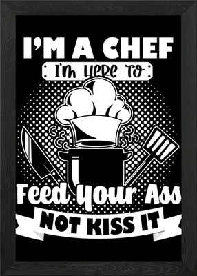 Im A Chef Im Here To Framed Wall Art Poster Canvas Print Picture