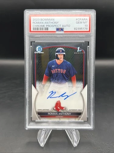2023 Bowman Chrome Roman Anthony 1st Prospect Auto PSA 10 Gem MT CPA-RA