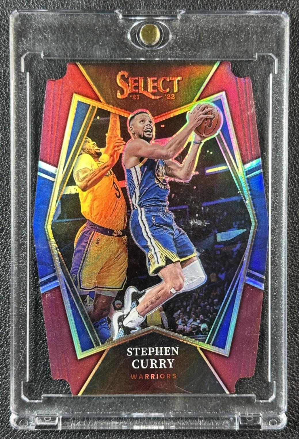 STEPHEN CURRY 2021-22 PANINI SELECT #121 MAROON PRIZM DIE CUT PREMIER 124/175