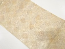 7600427: JAPANESE KIMONO / ANTIQUE KIMONO / SILK / WOVEN KIKU