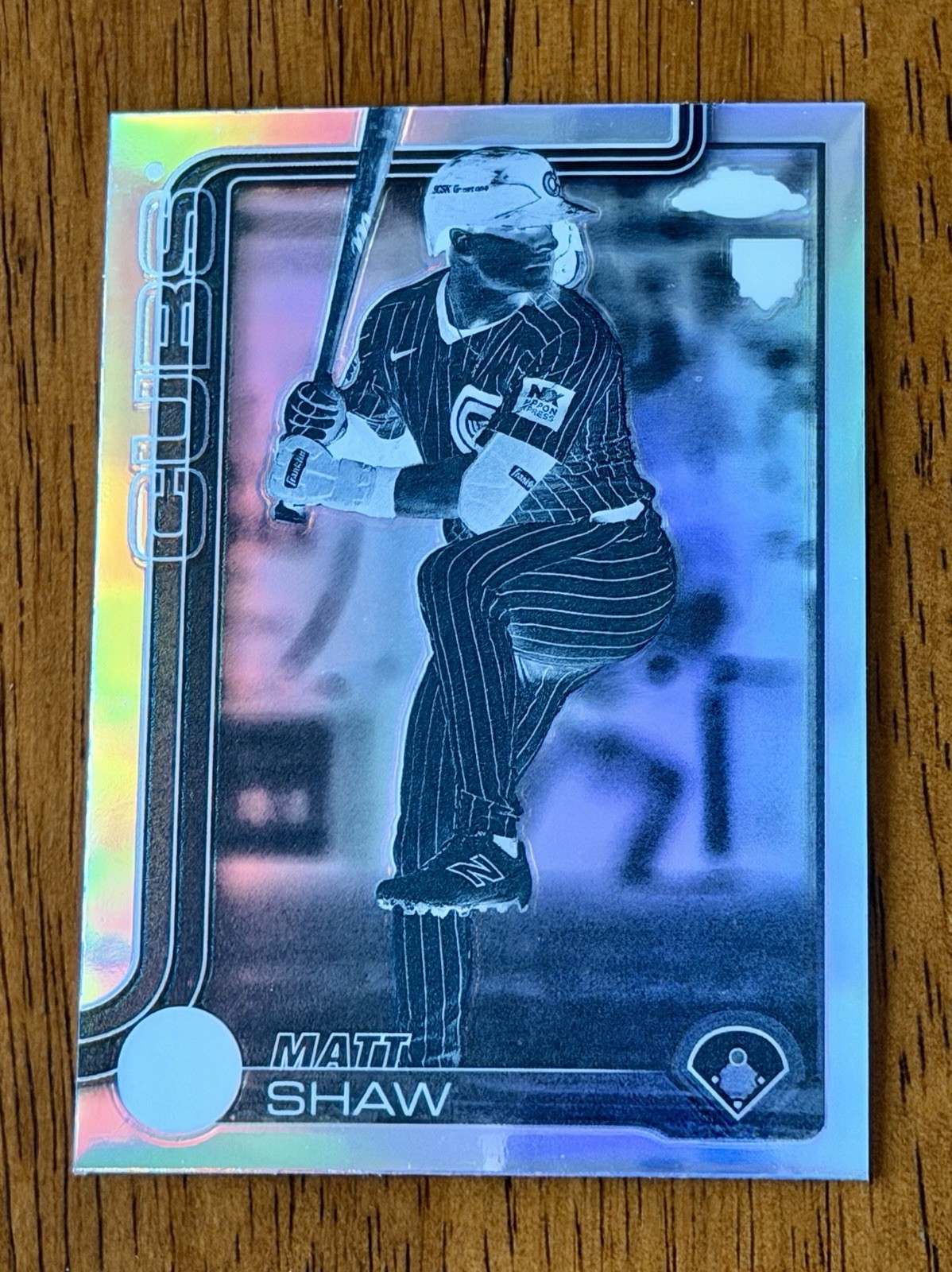 2025 Topps Chrome Matt Shaw Rookie - Negative Refractor - SSP 🔥Chicago Cubs