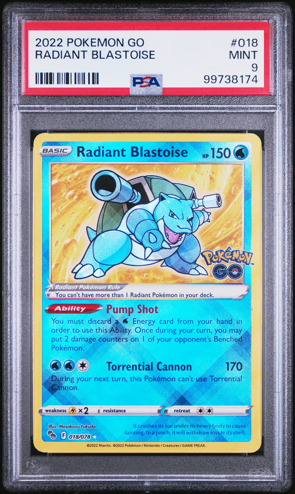 Radiant Blastoise #18