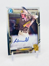 2021 Bowman Chrome Autograph RC Robert Hassell