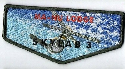 Boy Scout OA 133 Ma-Nu Lodge Oklahoma Astronaut Series Flap Skylab 3