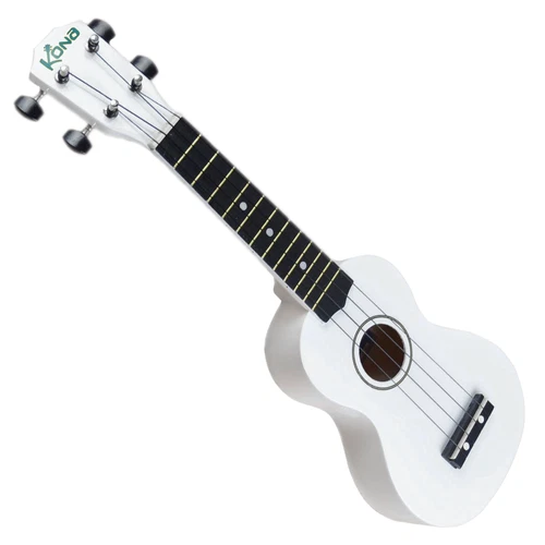 Kona 21" Soprano Ukulele - White