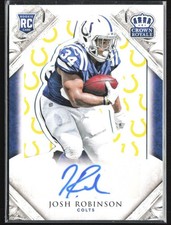 Josh Robinson 2015 Panini Crown Royale Team Logo RC Auto /15 #175 Indianapolis
