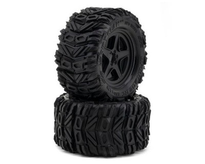 Low Pro BELTED Dirt Claw UPG-10004  2.8 Pre-Mounted All-Terrain Tires UpGrade RC