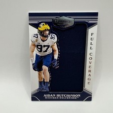 2022 Panini Plates and Patches Draft Picks Full Coverage Aidan Hutchinson #AHU