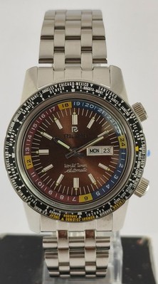 Rare Ricoh World Time GMT-61215A Automatic 21J Fully Working Order