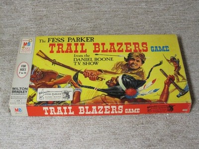 Fess Parker Trail Blazers Board Game 1964 Milton Bradley Daniel Boone  Complete