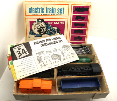 Marx Postwar, O, 4260, 0-4-0 Locomotive Electric Train/ Freight Car Set, C-7/OB