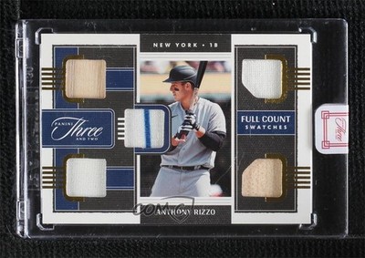 2022 Panini Three and Two Full Count Swatches Gold 23/49 Anthony Rizzo 0w4i
