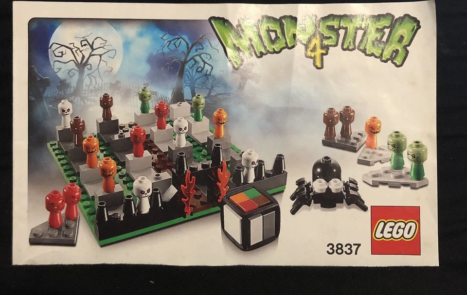 Lego Set 3837 - Monster 4 Board Game - Missing 1 Piece Otherwise Complete - Image 4 of 4