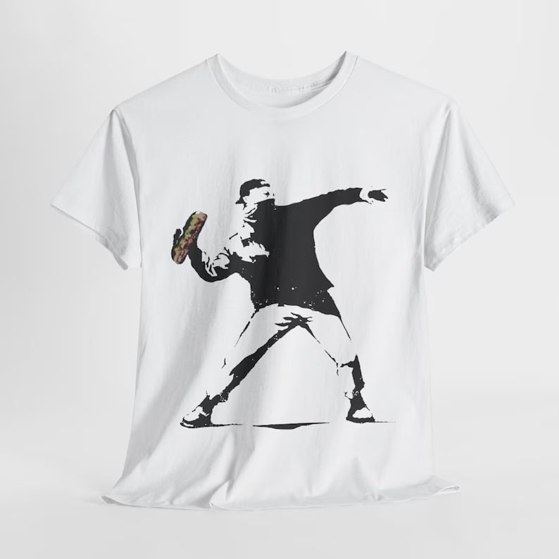 DC Sandwich Guy Shirt - Thrower Banksy Tee, Free DC Anti Trump