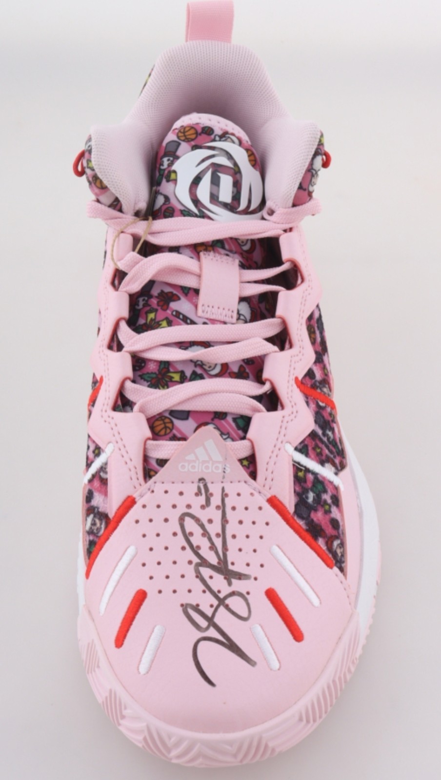 Derrick Rose Signed Adidas D Rose Son of Chi "Christmas" Style Shoe! JSA Auto!