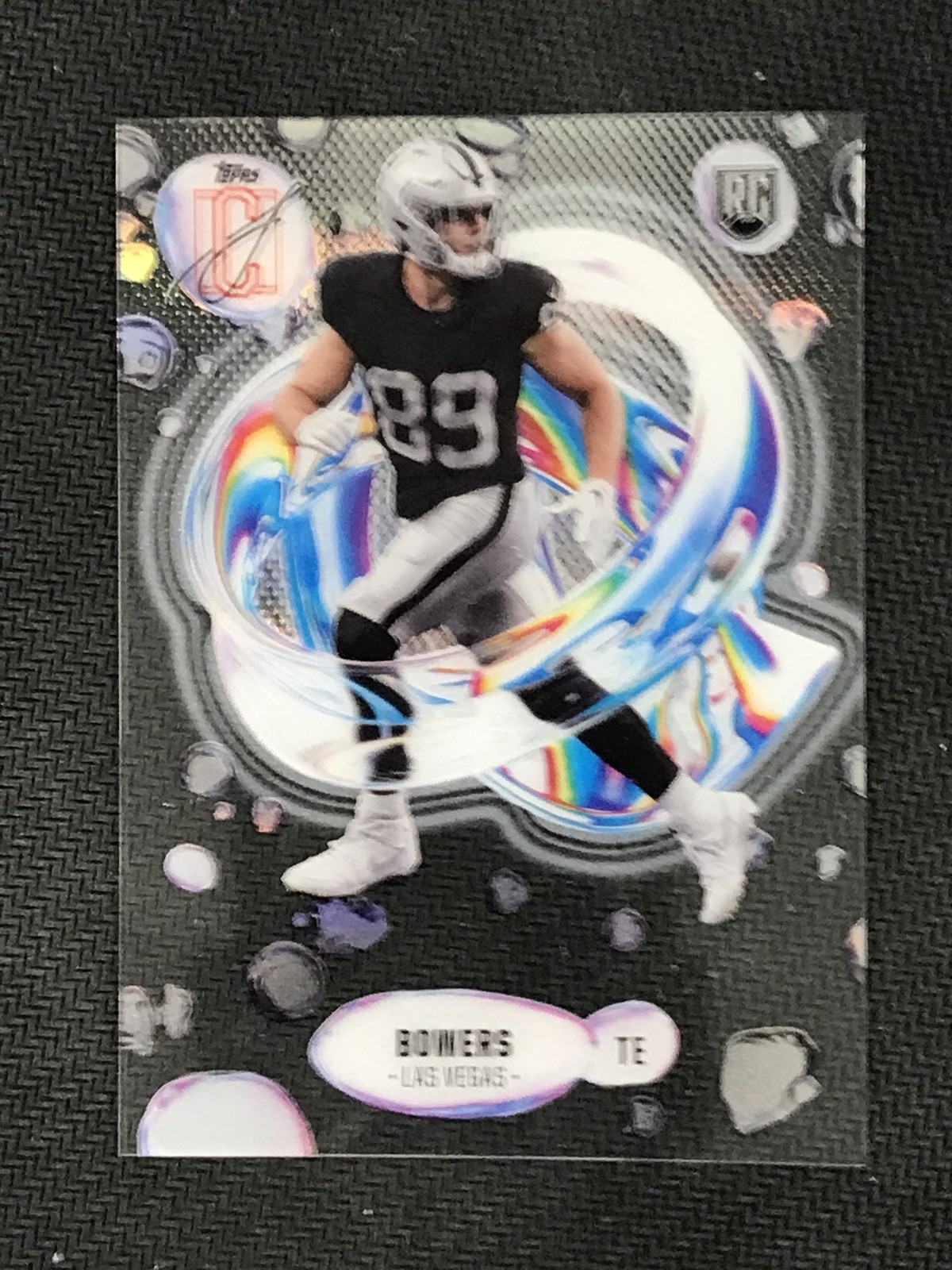 2024 Topps Signature Class #F-6 Brock Bowers Las Vegas Raiders Fluidity RC