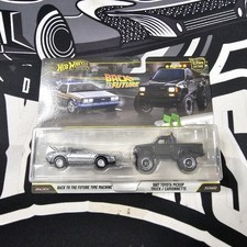 2026 Hot Wheels Back To The Future Time Machine 87 Toyota Pickup 2 Pack In Hand