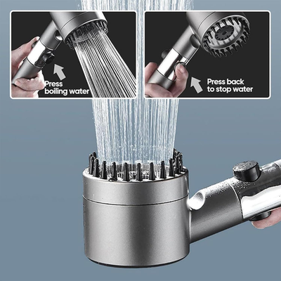 Iondrops High Pressure Filtered Handheld Showerhead - 4 Mode, Water Saving, With Pause Button