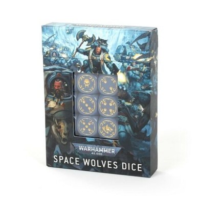 SPACE WOLVES DICE 2020 20 40K WARHAMMER 40,000 D6 USED