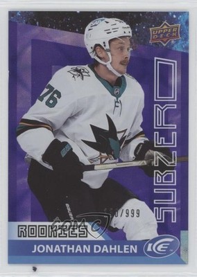 2021-22 Upper Deck Ice Sub Zero Rookie 130/999 Jonathan Dahlen #SZ-28 13yi