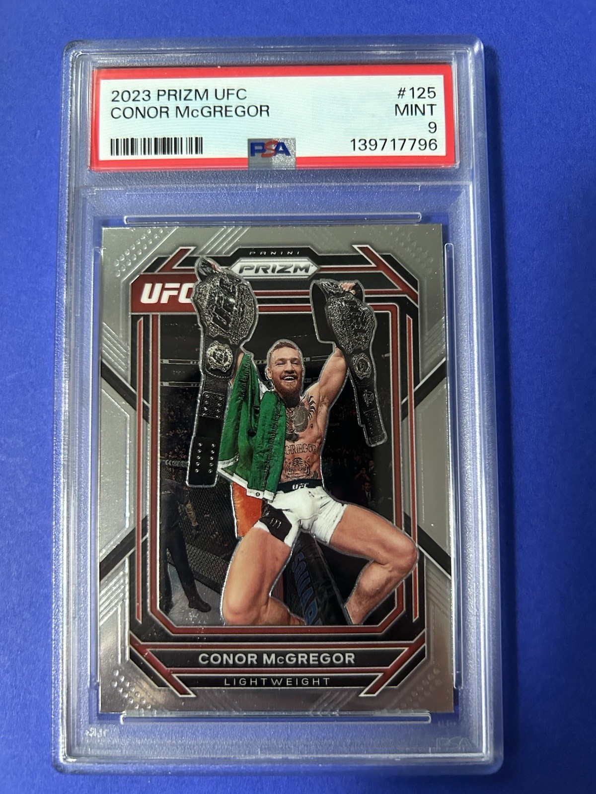 2023 Prizm UFC Conor McGregor #125 PSA MINT 9