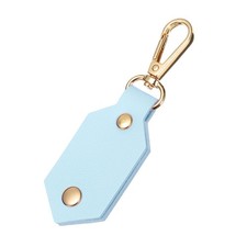 Custom Leather Photo Keychain 11.2cm x 3.5cm Personalized Photo Key Chain Blue