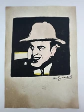 Andy Warhol COA Art Painting Original Drawing Vintage Paper Signed