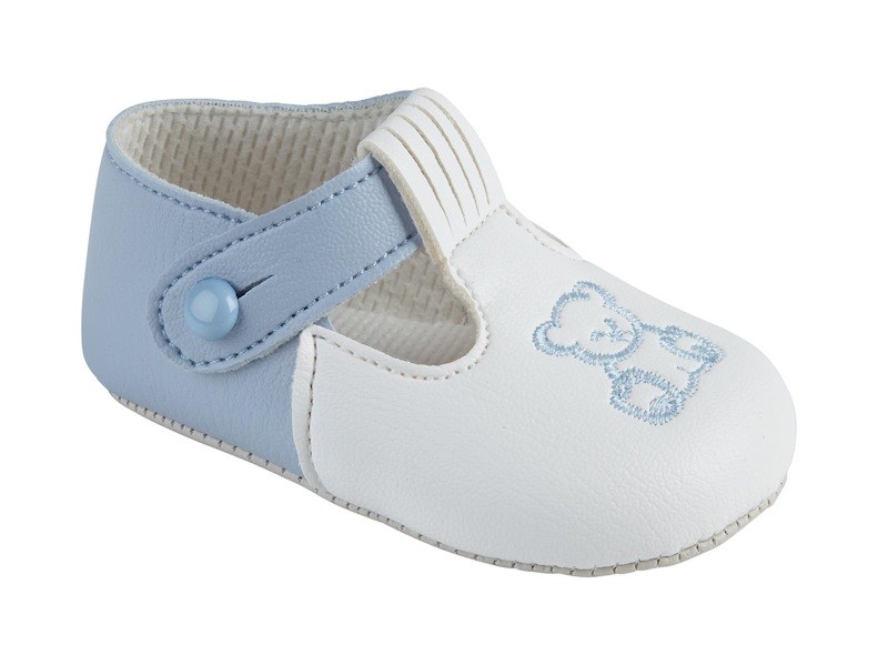 Bay Pod Spanish Style Baby Boy's "Teddy" Pram Shoe 018 Month UK Made
